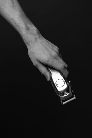 Tools for cutting beard barbershop. Male hairdresser with his equipment.