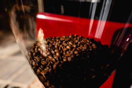 At the cafe, youll find a coffee bean with a grinder the freshest cup of coffee