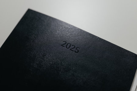 Business planner with the inscription 2025の写真素材