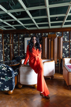 Singapore, Mandala Club, September 4, 2024:photoshoot featuring a beautiful Caucasian girl with...