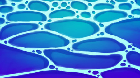 Abstract blue water texture with soft wave and smooth shapes for background use