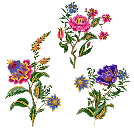 Indian ethnic ornament elements.のイラスト素材