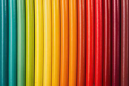 The texture made of beautiful color pencils.の写真素材