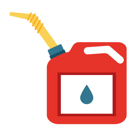 oil canister icon. flat illustrationのイラスト素材