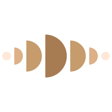 Minimalist mid-century boho art. decorative boho element. abstract vector illustrationのイラスト素材