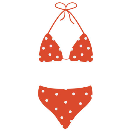 swimsuit. vector flat illustrationのイラスト素材