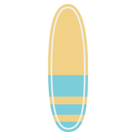 surf board. flat vector illustrationのイラスト素材