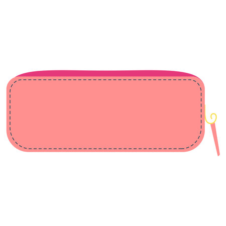 Empty school pencil case. vector flat illustrationのイラスト素材
