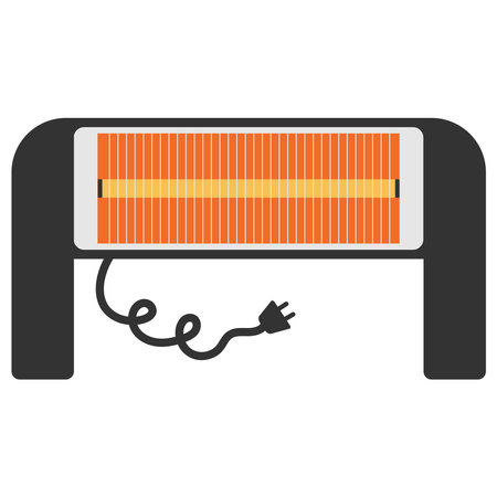 Heater icon. Flat vector illustrationのイラスト素材