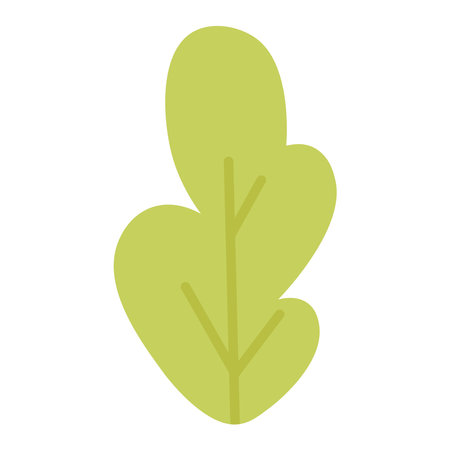 Green shrub doodle illustration. isolated vector illustrationのイラスト素材
