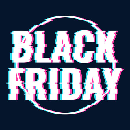 Black Friday Banner. Vector Illustrationのイラスト素材