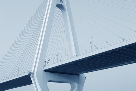 One of the hallmarks of modern urban traffic bridgeの写真素材