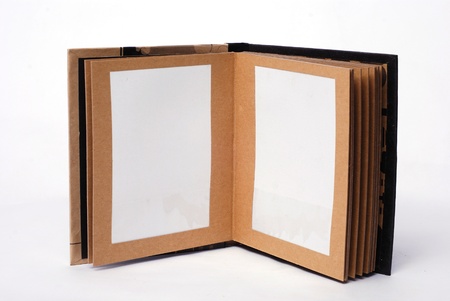 Old picture album. In it usually store family photosの写真素材