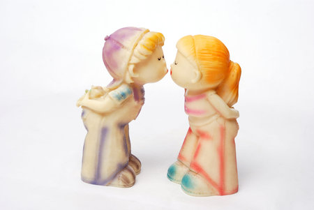 Couples in couple figurine, Valentine's Day giftsの写真素材