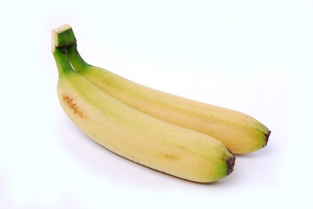 Banana isolated on a white backgroundの写真素材