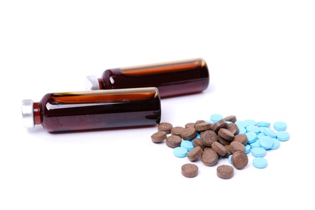 Drug isolated on a white backgroundの写真素材