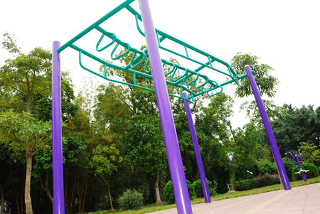 Fitness equipment in the park
