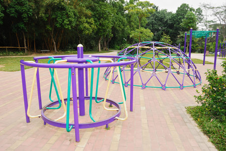 Fitness equipment in the park