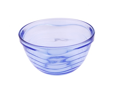 Glass bowl isolated on a white backgroundの写真素材