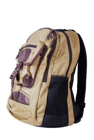Backpack isolated on a white backgroundの写真素材