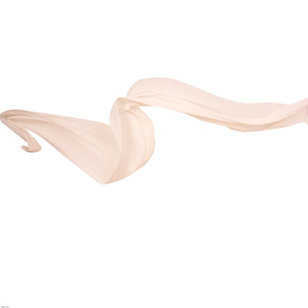 Smooth and elegant satin isolated on a white backgroundの写真素材