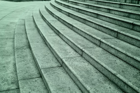 ten footstep with shadow walking acrossの写真素材