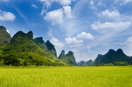 China Guilin Yangshuo raftingの写真素材