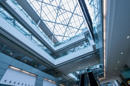Metal details of an interior of modern office buildingのeditorial素材