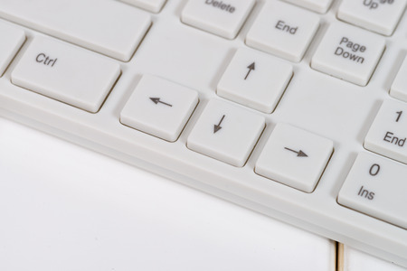 Close up of keyboard of a modern laptopの写真素材