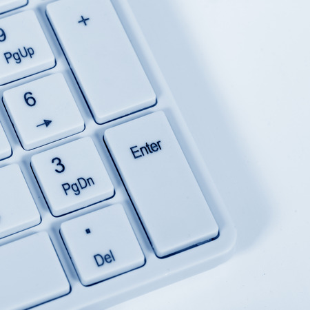 Close up of keyboard of a modern laptopの写真素材