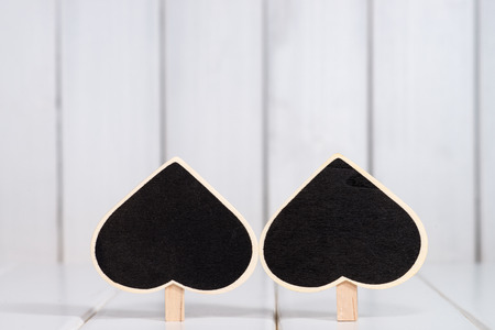 Blank space message board in board backgroundの写真素材