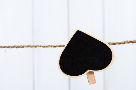 Blank space message board in board backgroundの写真素材