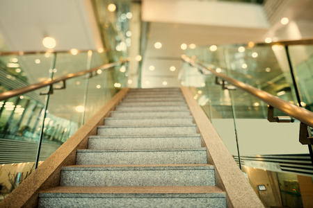 escalator with passengers motion blurのeditorial素材