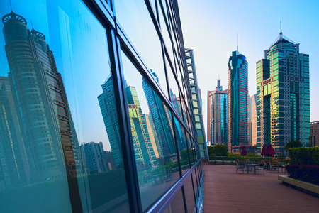 The modern city landscapeの写真素材