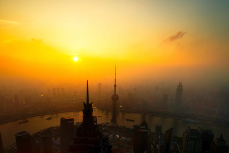 The modern city landscapeの写真素材