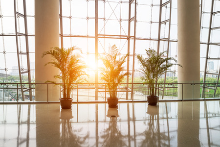 image of windows in morden office buildingのeditorial素材