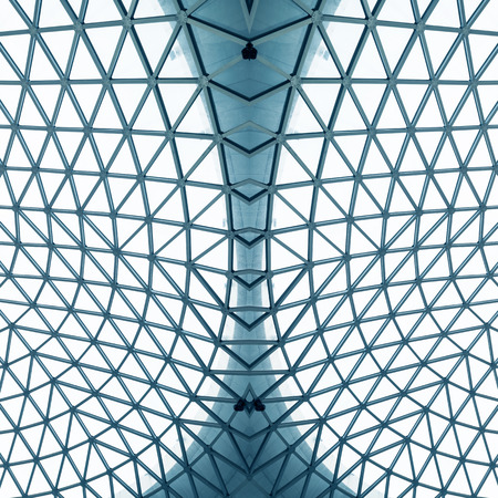 image of windows in morden office buildingの写真素材