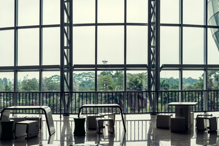 Floor platform and the modern construction backgroundのeditorial素材
