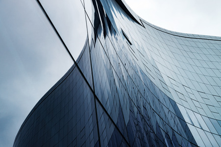 Glass wall in modern office buildingのeditorial素材