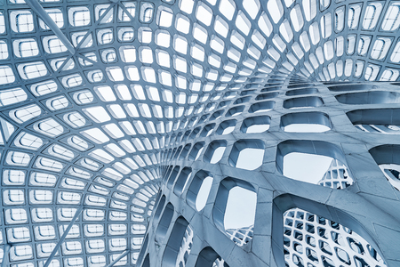 Glass wall in the office buildingのeditorial素材