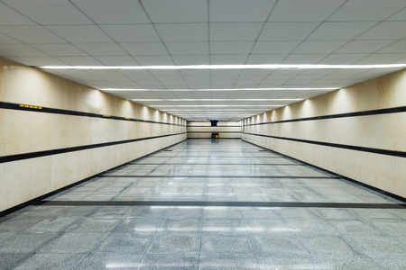 the underground passage in modern cityのeditorial素材