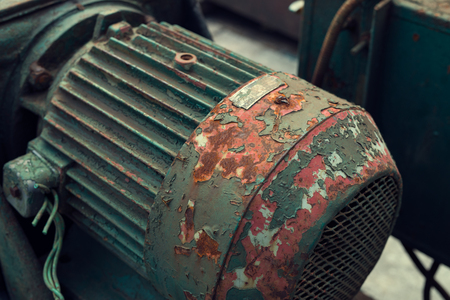 Machinery in the old industrial machineryの写真素材