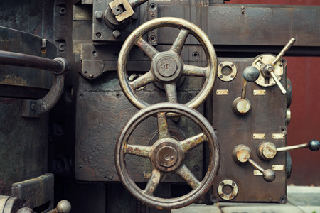 Machinery in the old industrial machineryの写真素材