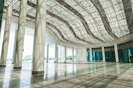 the modern building internal structureのeditorial素材