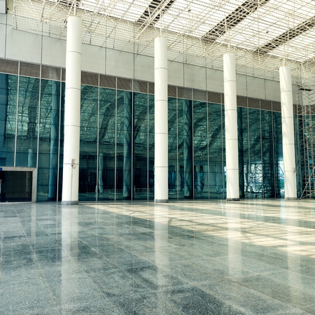 the modern building internal structureのeditorial素材