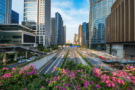 Modern architecture,Guangzhou Chinaのeditorial素材