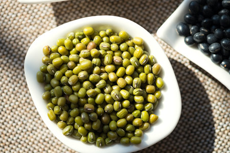 beans as a healthy nutrition high fiber food concept as a healthy cooking natural food ingredientの写真素材