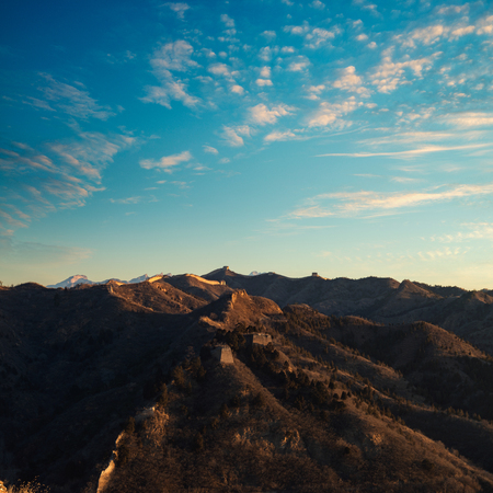 The Great Wall of hebei,chinaの写真素材