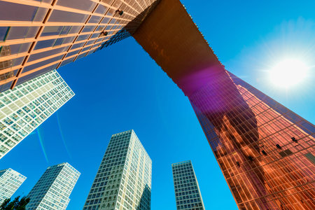 Windows of Skyscraper Business Office