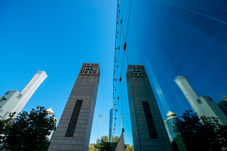 Windows of Skyscraper Business Officeの写真素材
